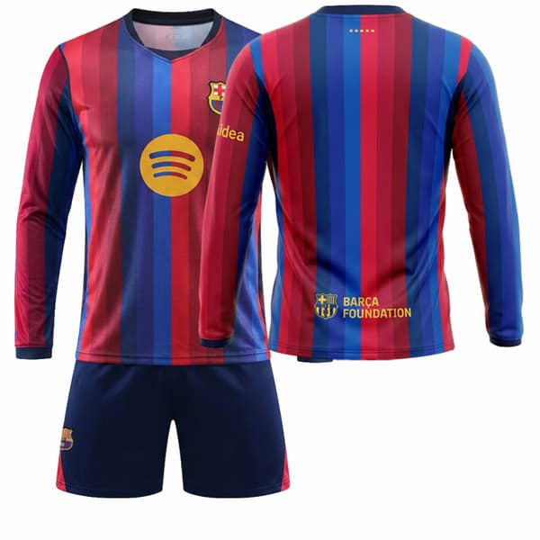 Langærmet fodboldtrøje nummer 10 Champions League-version Size 16 #2XL