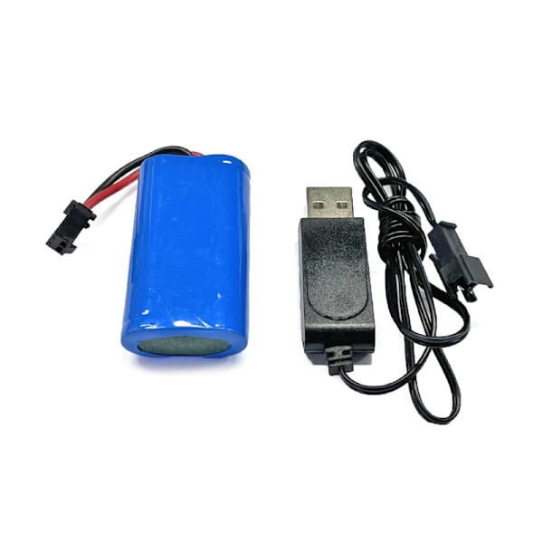 7.4V 500mAh RC Li-on Akku USB-kaapelilla, kestävä johto, suuri kapasiteetti akku FY MN WPL 1/10 4wd R/CM