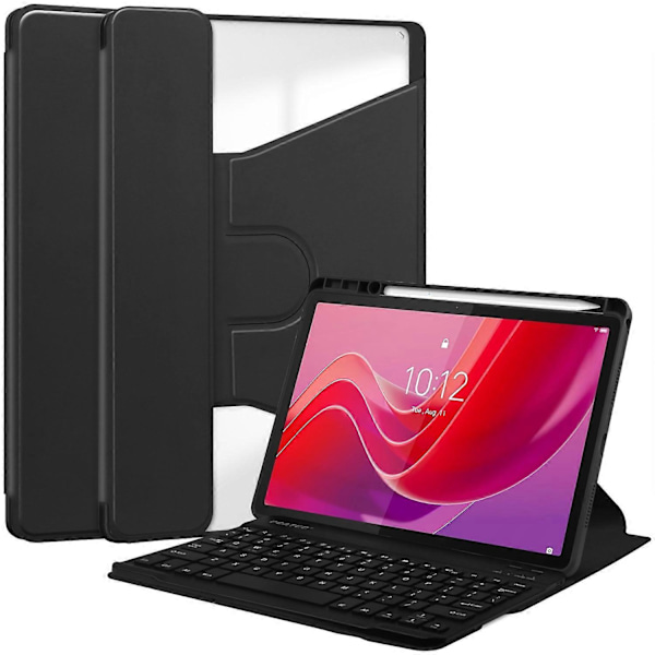 Etui til Lenovo Tab M11/Xiaoxin Pad 11 2024 PU+Akryl Nettbrett Stativdeksel med Bluetooth Tastatur Flerfarget Multicolor Style A