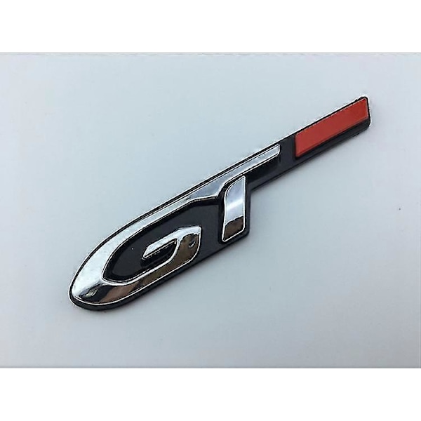 SSRGV 1 Styk GT Sølv Sort Rød Metal Badge til Peugeot 2008 3008 208 308 5008 508 108 RCZ