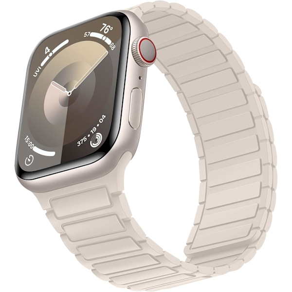 Magnetiske klokkereimer kompatible med Apple Watch-reimer Myk silikon erstatningsreim designet for iWatch Starlight Starlight 38/40/41mm