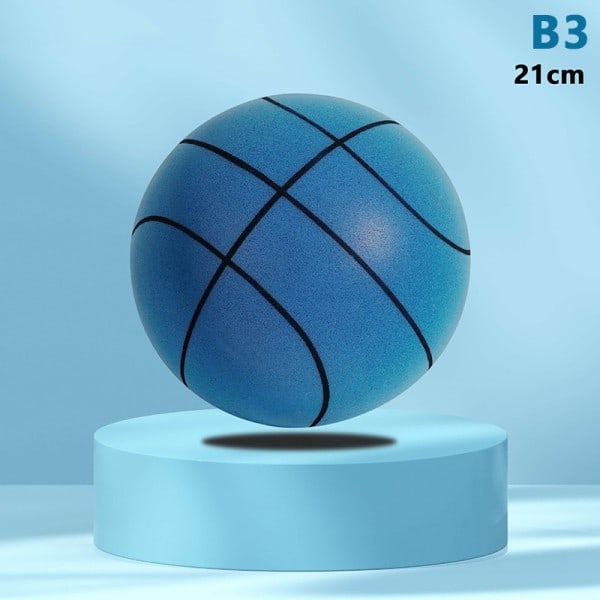 Tyst Inomhusbasketboll för Barn och Vuxna Blå Blue 21CM
