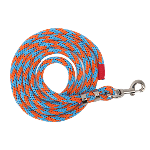 Hästkoppel Förtjockad Dragtålig Nylon Hästlina för Boskap Husdjur Hästträning 2 meter Lång Blå Orange