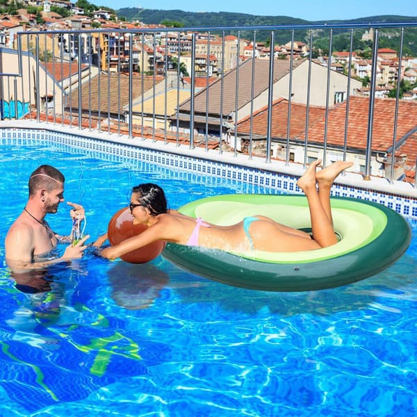Oppustelig avocado flydende vandland pool til børn og 160*145*93