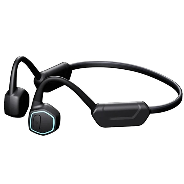 Luujohdekuulokkeet Bluetooth Langattomat IPX8 Vedenpitävät MP3 Hifi Mikrofoni Kuulokkeet Uintiin (Musta)