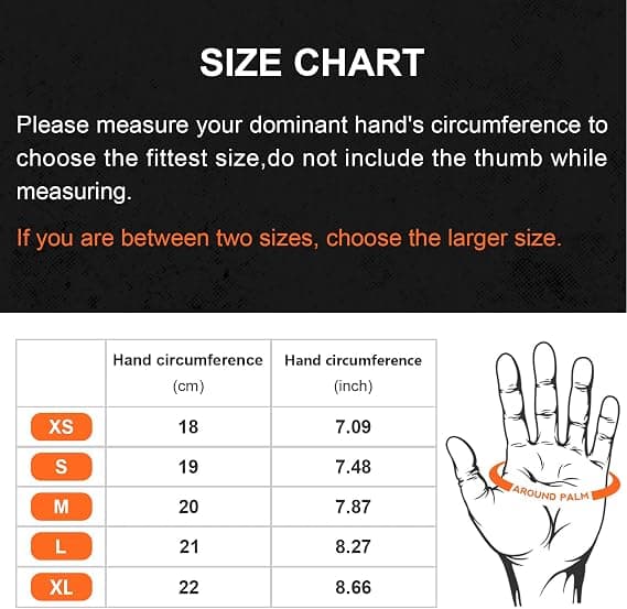 Vinterhandsker XL Størrelse Touchscreen-kompatible Termiske Vindtætte Letvægts Komfortable Sorte