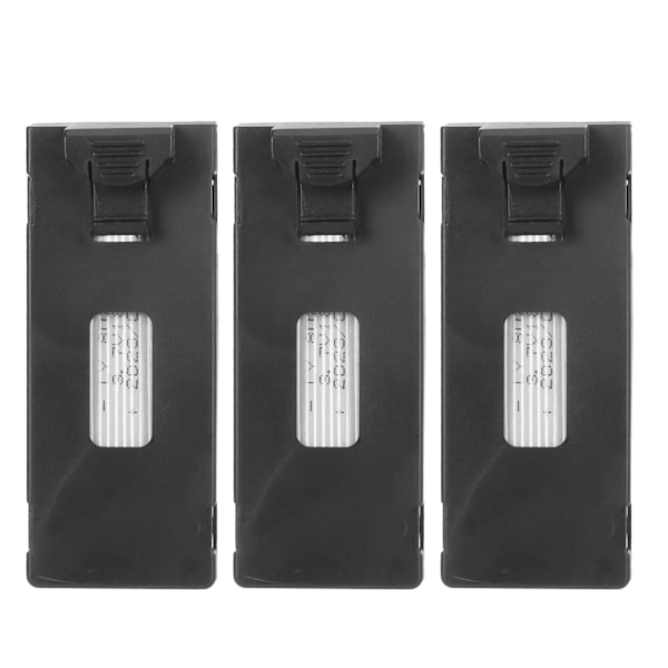 3 stk. Drone Lithium Batteri 1800MAH 3.7V Genopladeligt Quadcopter Drone Batteri til E88 E88Pro E100 E99 K3 K6 E89 P1 P4 P5
