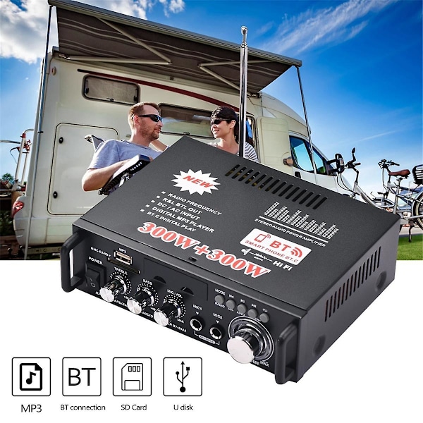 Bt-298a Mini Audio Forstærker 2ch 300w+300w Til Bil Hjem Bluetooth Digital Audio Receiver Forstærker