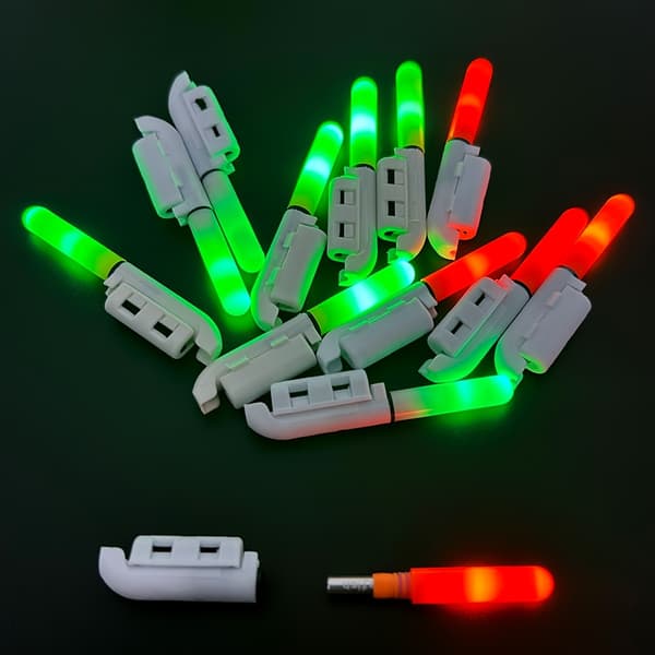 Elektroniska LED-lampor Nattfiske Spötopp Ljus 3pcs flicker +3pcs CR425