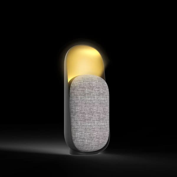 Bluetooth Højttaler Natlampe 3 i 1 Dæmpbar LED Sengelampe USB Genopladelig til Soveværelse Stue Sort