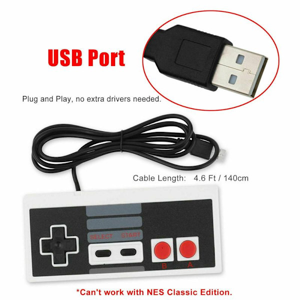 2-pak NES Classic-controllere til Nintendo Classic Mini Edition, Classic