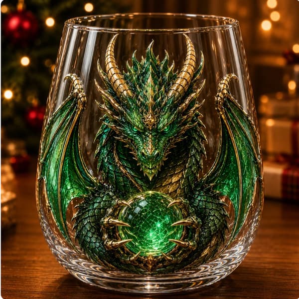 Fantasy Vin Häxa Glas Tekopp Unik Dryckesvara Magic Witch