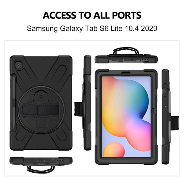 Etui til Samsung Galaxy Tab S6 Lite 10.4 med penholder, blødt og let silikoneetui til Galaxy Tab S6 Lite 10.4 2020 SM-P61