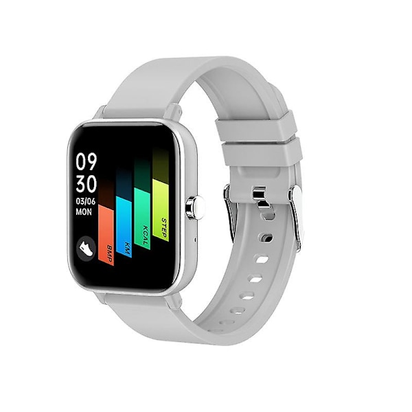 1,54-tommers Smartwatch med Fuld Touchskærm, Pulsmåling, Udendørs Sport Silver gray