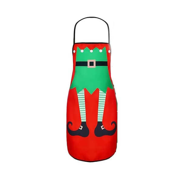 Juleprintet tykt køkkenforklæde til juleudsmykning Style-22 60*80CM