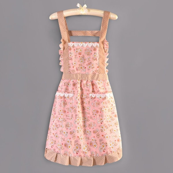 Förkläden Prinsessförkläde ROSA ENFÄRGAD FICKA ENFÄRGAD pink ordinary pocket-ordinary pocket