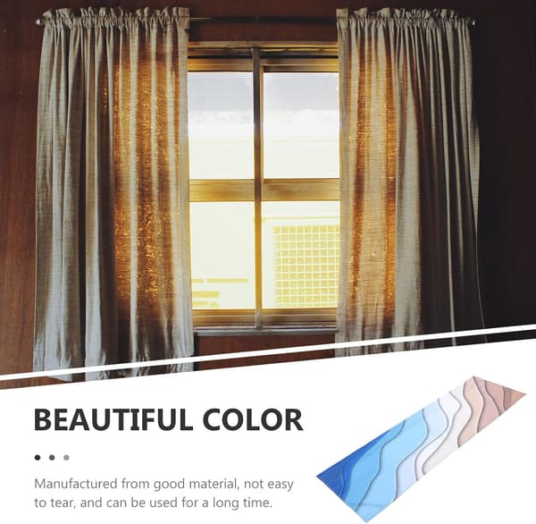 Farmhouse Kitchen Curtain Valance Semi-Blackout Pongee Material Short Half Curtains