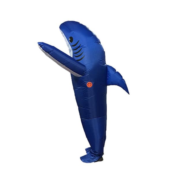 Ocean Cosplay Haj Oppusteligt Kostume Scene Grå Gray Adults