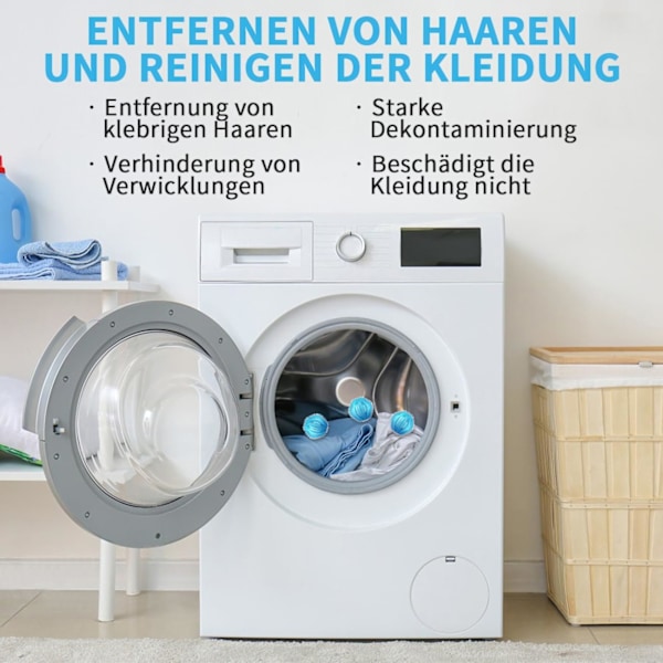 Fjerner dyrehår, vaskemaskin, 12 vaskemaskiner, klebrige hårkuler, fjerner dyrehår, lo og nupper, gjenbrukbare klebrige hårkuler