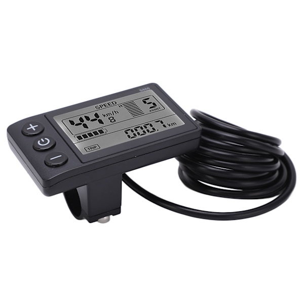 S866 Elektrisk Cykel Display LCD Meter 24V 36V 48V Elektrisk Scooter Kontrolpanel med SM-kontakt