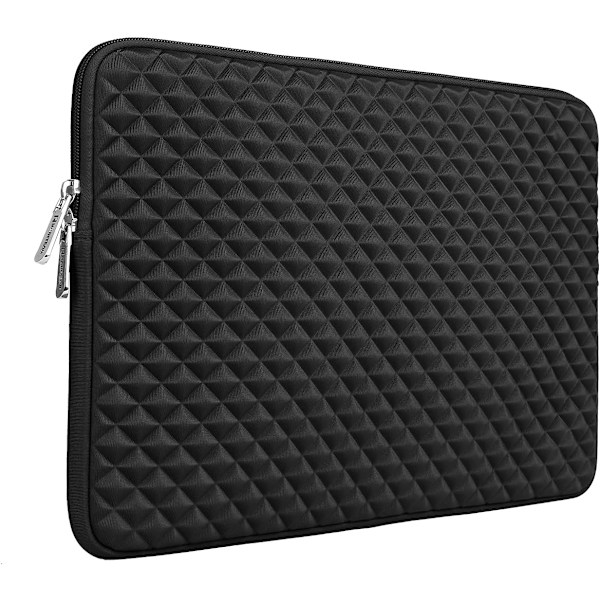 13 tums laptopfodral diamantmönstrat skum skyddande stötsäker väska C