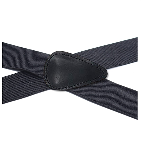 Herrhängslen, elastiska hängslen för män, hängslen för män, 4 clips, X-formade elastiska hängslen, hängslen