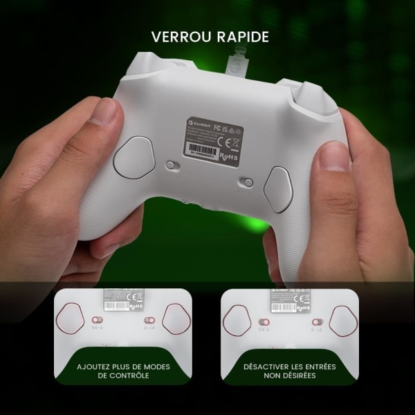 G7 SE Trådbunden Handkontroll för Xbox Series X|S, Xbox One och Windows 10/11, Plug and Play-spelkontroll med Hall Effect-joysticks/Hall Trigger