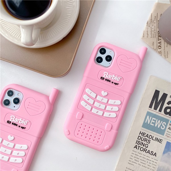 Pink silikone cover kompatibel med iPhone 13 Pro Max 6,7 tommer, 3