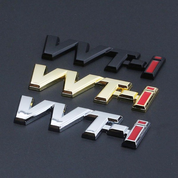 3D Metallinen Musta VVTi Logo Kirjaimet Auton Lokasuojan Merkki Takaluukun Merkki Toyota Camry Corolla Yaris RAV4 Auris VVTI Tarra Lisävarusteet
