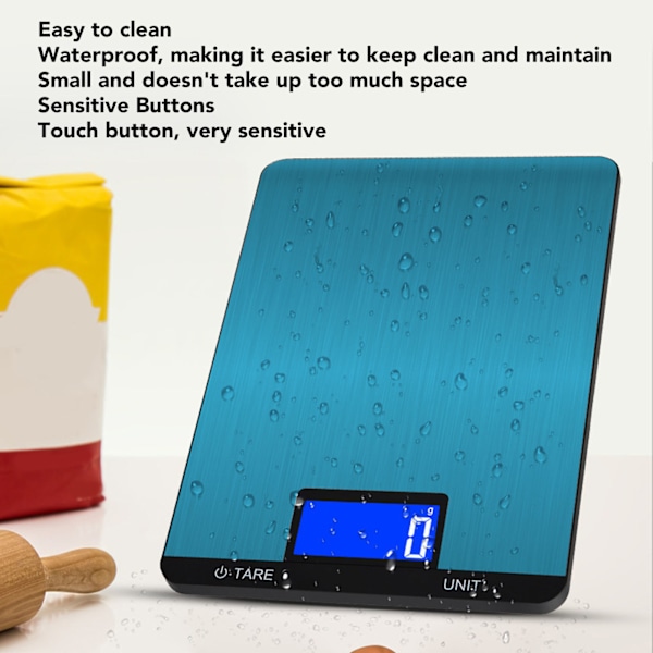 Kitchen Scale Rechargeable High Accuracy Waterproof Portable Electronic Food Scale