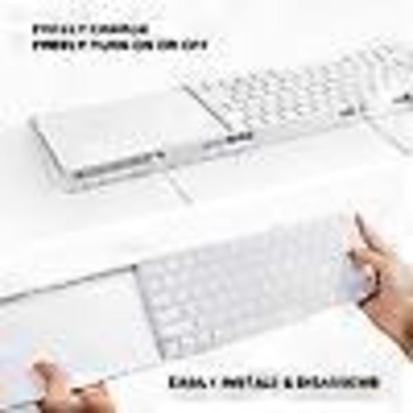 BESTAND Justerbart Sidebordsbeslag til Apple Magic Trackpad 2/3 / Magic Keyboard 2/3