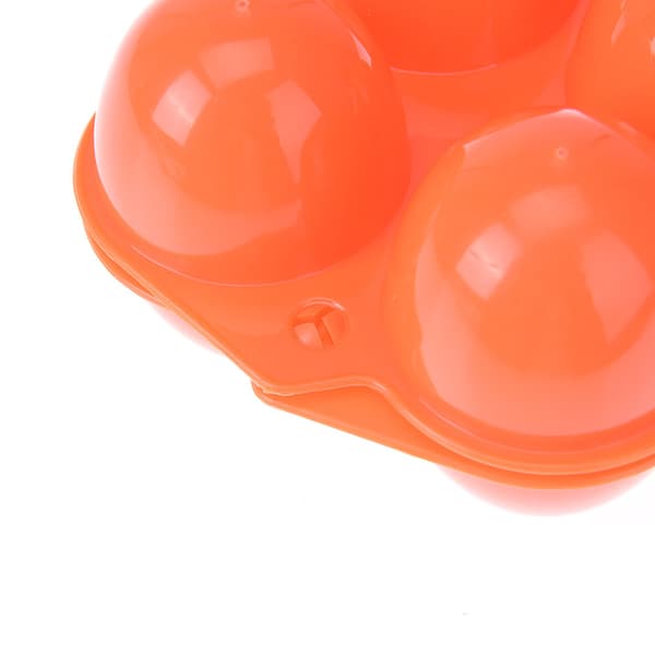 Bærbar plastikbeholder Holder til 4 æg Foldbar æggeopbevaring