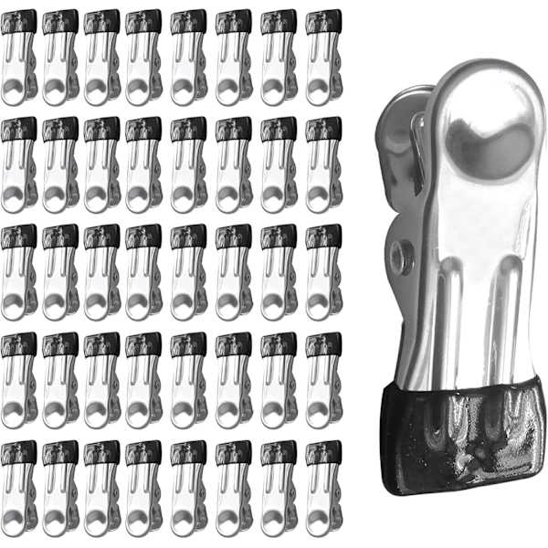 Stainless steel clothes pegs, strong clothes pegs for outdoor use, 40 pcs