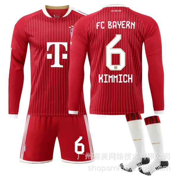 Bayern Münchenin kotipelipaita pitkähihainen 2026-27 Size 14 socks 2XL