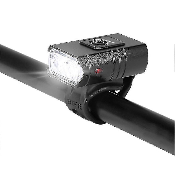 Naiwang Mini Dobbel T6 Sykkel USB Lading Utendørs Sykling LED Lys