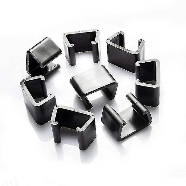 Kampanjesalg, 10 stk. Klips for Utemøbler, Klips for Flettet Utemøbler, Klips for Utesofa, Hageflettingsrotting 5,25 cm