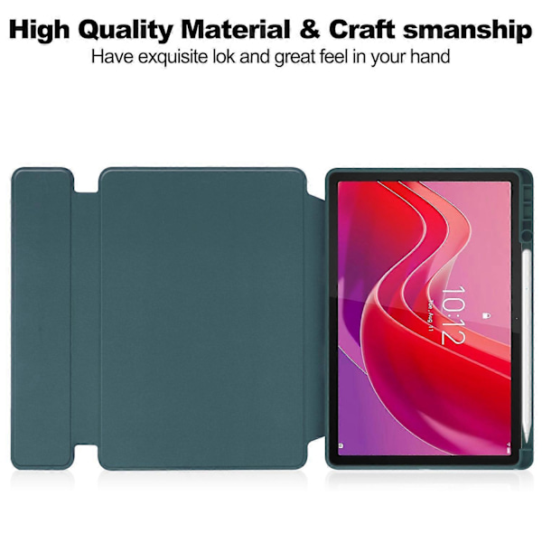 Etui til Lenovo Tab M11/Xiaoxin Pad 11 2024 PU+Akryl Tablet Stand Cover med Bluetooth Tastatur Multicolor Multicolor Style C