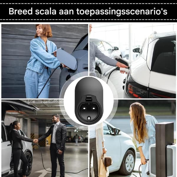Typ 2 EV-laddarkabelhållare Väggfäste för inom- och utomhusbruk i garage