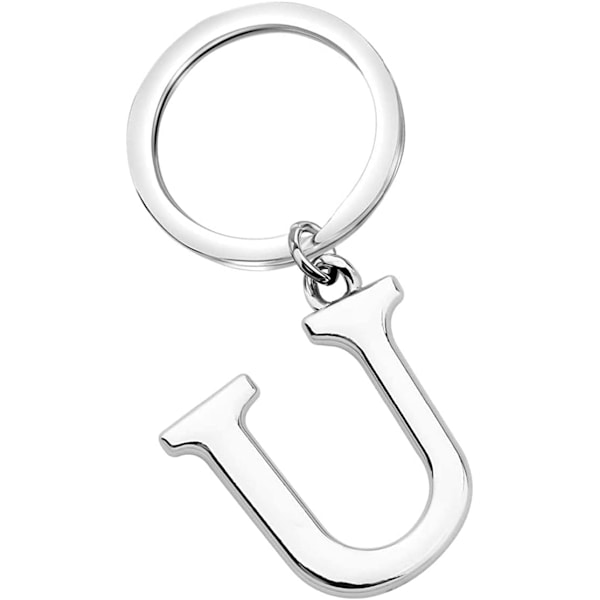 Keychain Letter - Initial Letter Keychain Charm Letter U U
