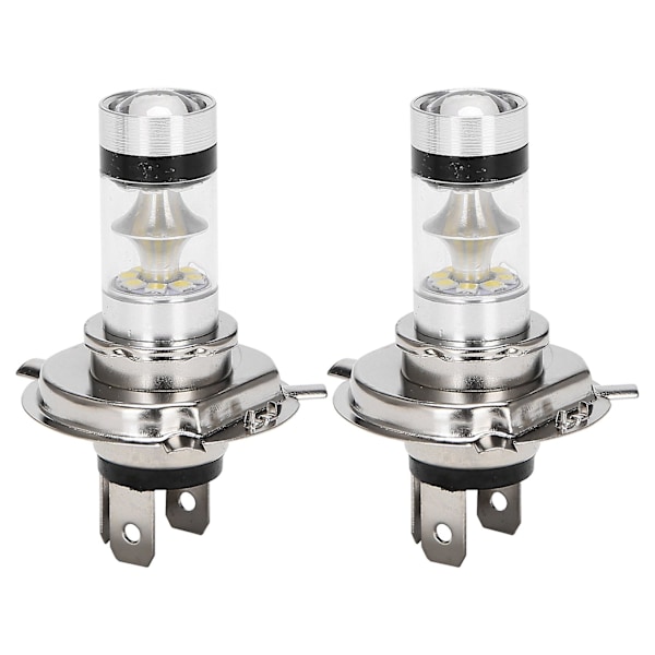 2 stk. H4 9003 HB2 LED Motorsykkel Lyspærer HID Hi&Low Beam 6500K Hvit Effekt