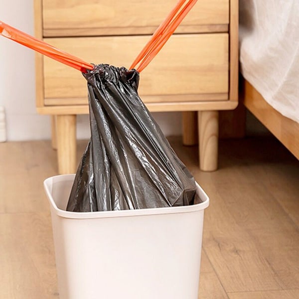 10 liters sopsäckar, sopsäckar med dragsko, 75 påsar -