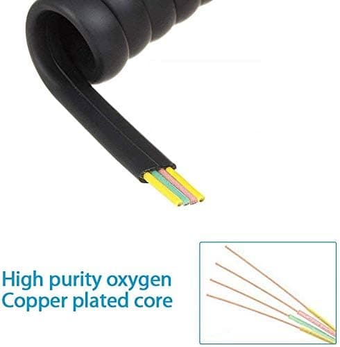Puhelinkaapeli 4 kpl 3M modulaarinen spiraalipuhelin