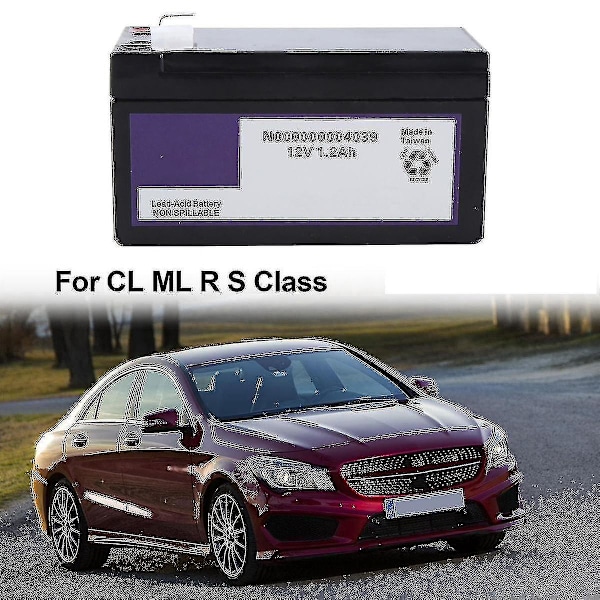 N000000004039 Bil Extrabatteri 12v 1.2ah Kompatibelt med Ml RS Klass Backup Batteri 0000000040