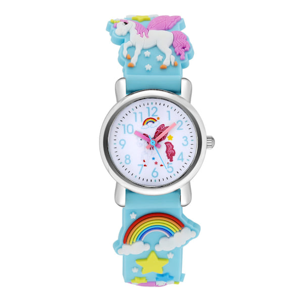 Watch for children, watch, silicone, unicorn, blue