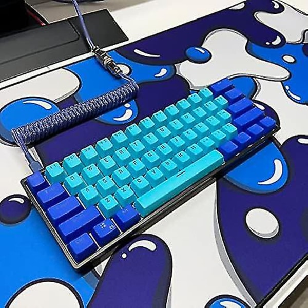 Kraken Keyboards Xxl Gaming Mousepad - Professionelt Håndlavet Mousepad - Gaming Desk Mat - 36\" X 16\" Udvidet Mousepad (Is)