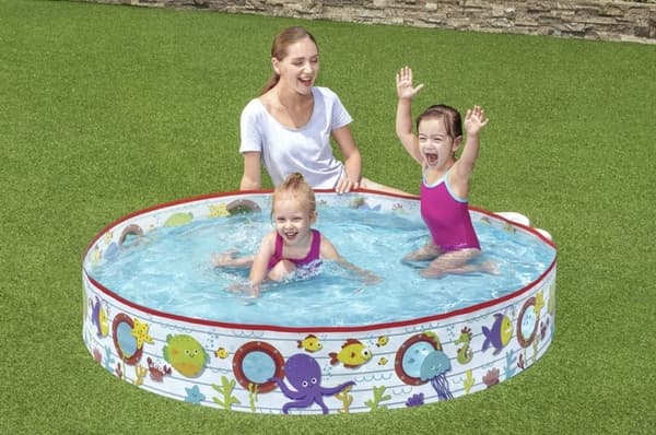 Children's Pool / Pool / Paddling Pool for Children - 152x25 cm Multifärg PVC, Vinyl