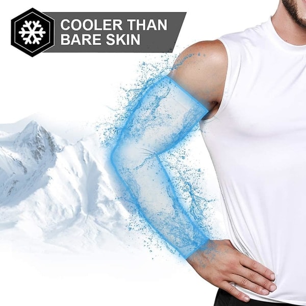 2 par sol UV-beskyttende kølende arm sleeves til mænd og kvinder, op til 50