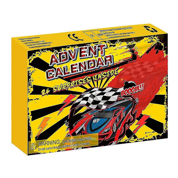 Bil Nedtælling 24 Digital Blind Box Børnegave Racer Advent Kalender