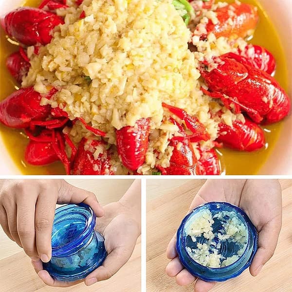 Manual Garlic Press Plastic Garlic Chopper Kitchen Restaurant Manual Garlic Chopper Kitchen Tool