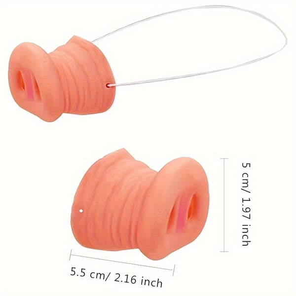 Festlig gristrynekostym: Partymask med elastisk rem - Halloween- eller Cosplay-tillbehör Pink